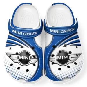 Mini cooper Crocs Sandalen für Herren Damen, Geschenk für Mini cooper Fan CAR181031525738 - Blau