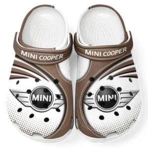 Mini cooper Crocs Sandalen für Herren Damen, Geschenk für Mini cooper Fan CAR181031525738 - Braun