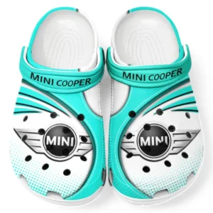 Mini cooper Crocs Sandalen für Herren Damen, Geschenk für Mini cooper Fan CAR181031525738 - Cyan