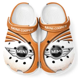 Mini cooper Crocs Sandalen für Herren Damen, Geschenk für Mini cooper Fan CAR181031525738 - Orange