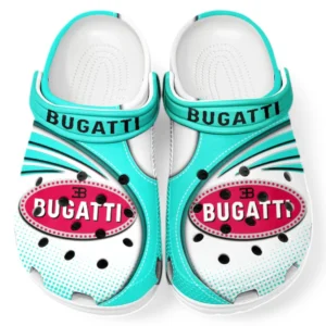 Bugatti Crocs Sandalen für Herren Damen, Geschenk für Bugatti Fan CAR181031525741 - Cyan