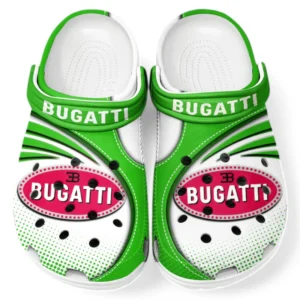 Bugatti Crocs Sandalen für Herren Damen, Geschenk für Bugatti Fan CAR181031525741 - Grün