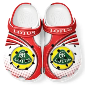 Lotus Car Crocs Sandalen für Herren Damen, Geschenk für Lotus Car Fan CAR181031525745 - Rot