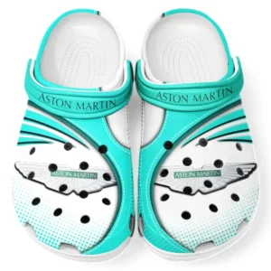 Aston Martin Crocs Sandalen für Herren Damen, Geschenk für Aston Martin Fan CAR181031525747 - Cyan