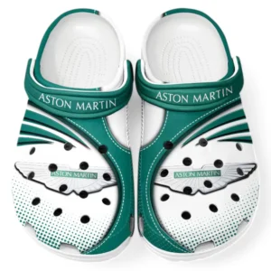 Aston Martin Crocs Sandalen für Herren Damen, Geschenk für Aston Martin Fan CAR181031525747 - Grün