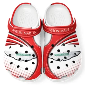 Aston Martin Crocs Sandalen für Herren Damen, Geschenk für Aston Martin Fan CAR181031525747 - Rot