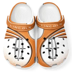 Lincoln Crocs Sandalen für Herren Damen, Geschenk für Lincoln Fan CAR181031525749 - Orange