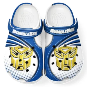 Bumblebee Crocs Sandalen für Herren Damen, Geschenk für Bumblebee Fan CAR181031525751 - Blau