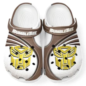 Bumblebee Crocs Sandalen für Herren Damen, Geschenk für Bumblebee Fan CAR181031525751 - Braun