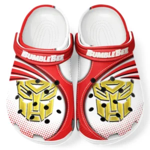 Bumblebee Crocs Sandalen für Herren Damen, Geschenk für Bumblebee Fan CAR181031525751 - Rot