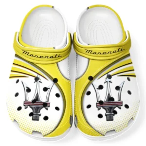 Maserati Crocs Sandalen für Herren Damen, Geschenk für Maserati Fan CAR181031525754 - Gelb