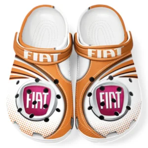 Fiat Crocs Sandalen für Herren Damen, Geschenk für Fiat Fan CAR181031525755 - Orange
