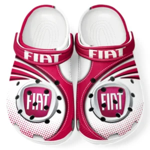 Fiat Crocs Sandalen für Herren Damen, Geschenk für Fiat Fan CAR181031525755 - Rot