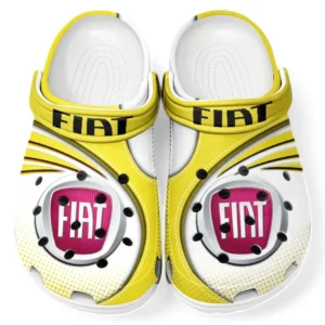 Fiat Crocs Sandalen für Herren Damen, Geschenk für Fiat Fan CAR181031525755 - Gelb