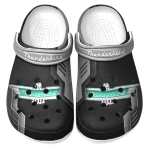 Thunderbird Crocs Clogs Männer Frauen, Geschenk für Thunderbird Fan CAR185031525236 - Grau