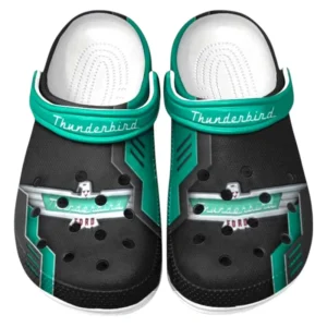 Thunderbird Crocs Clogs Männer Frauen, Geschenk für Thunderbird Fan CAR185031525236 - Grün