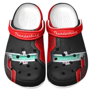 Thunderbird Crocs Clogs Männer Frauen, Geschenk für Thunderbird Fan CAR185031525236 - Rot