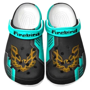 Firebird Pontiac Crocs Clogs Männer Frauen, Geschenk für Firebird Pontiac Fan CAR185031525239 - Cyan