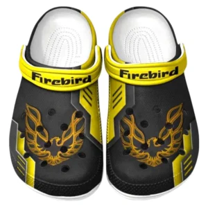 Firebird Pontiac Crocs Clogs Männer Frauen, Geschenk für Firebird Pontiac Fan CAR185031525239 - Gelb