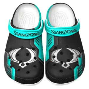 SsangYong Motor Crocs Clogs Männer Frauen, Geschenk für SsangYong Motor Fan CAR185031525240 - Cyan