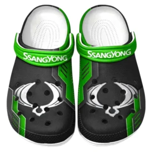 SsangYong Motor Crocs Clogs Männer Frauen, Geschenk für SsangYong Motor Fan CAR185031525240 - Grün
