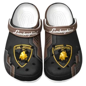 Lamborghini Crocs Clogs Männer Frauen, Geschenk für Lamborghini Fan CAR185031525241 - Braun