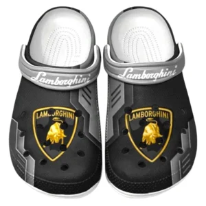 Lamborghini Crocs Clogs Männer Frauen, Geschenk für Lamborghini Fan CAR185031525241 - Grau