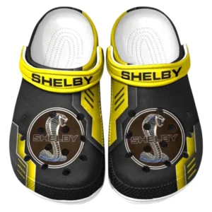 Shelby Crocs Clogs Männer Frauen, Geschenk für Shelby Fan CAR185031525244 - Gelb