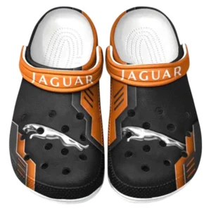 Jaguar Crocs Clogs Männer Frauen, Geschenk für Jaguar Fan CAR185031525245 - Orange