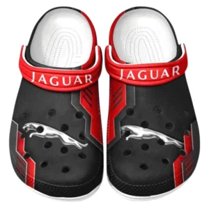 Jaguar Crocs Clogs Männer Frauen, Geschenk für Jaguar Fan CAR185031525245 - Rot