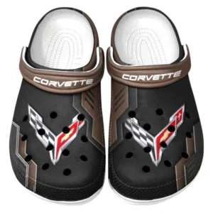 Chevrolet Corvette Crocs Clogs Männer Frauen, Geschenk für Chevrolet Corvette Fan CAR185031525246 - Braun