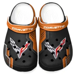 Chevrolet Corvette Crocs Clogs Männer Frauen, Geschenk für Chevrolet Corvette Fan CAR185031525246 - Orange