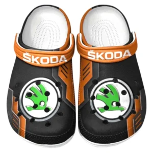 Skoda Crocs Clogs Männer Frauen, Geschenk für Skoda Fan CAR185031525252 - Orange