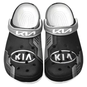 Kia Crocs Clogs Männer Frauen, Geschenk für Kia Fan CAR185031525257 - Grau