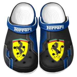 Ferrari Crocs Clogs Männer Frauen, Geschenk für Ferrari Fan CAR185031525258 - Blau