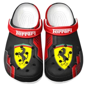 Ferrari Crocs Clogs Männer Frauen, Geschenk für Ferrari Fan CAR185031525258 - Rot