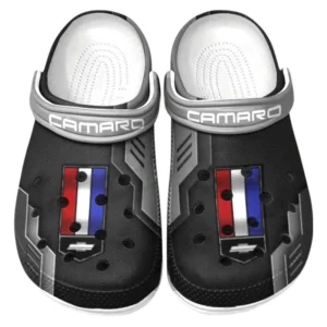 Chevrolet Camaro Crocs Clogs Männer Frauen, Geschenk für Chevrolet Camaro Fan CAR185031525259 - Grau