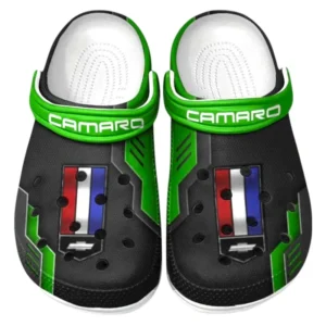 Chevrolet Camaro Crocs Clogs Männer Frauen, Geschenk für Chevrolet Camaro Fan CAR185031525259 - Grün