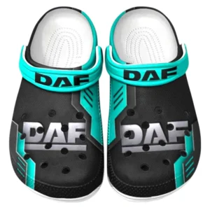DAF Crocs Clogs Männer Frauen, Geschenk für DAF Fan CAR185031525260 - Cyan
