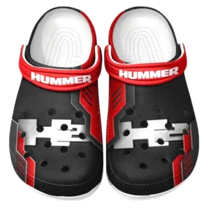 Hummer H2 Crocs Clogs Männer Frauen, Geschenk für Hummer H2 Fan CAR185031525262 - Rot