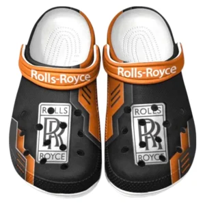 Rolls Royce Crocs Clogs Männer Frauen, Geschenk für Rolls Royce Fan CAR185031525263 - Orange
