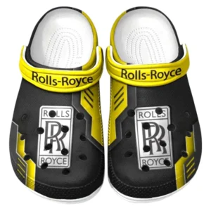 Rolls Royce Crocs Clogs Männer Frauen, Geschenk für Rolls Royce Fan CAR185031525263 - Gelb