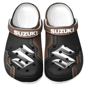Suzuki Crocs Clogs Männer Frauen, Geschenk für Suzuki Fan CAR185031525267 - Braun