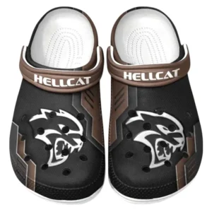 Hellcat Crocs Clogs Männer Frauen, Geschenk für Hellcat Fan CAR185031525273 - Braun