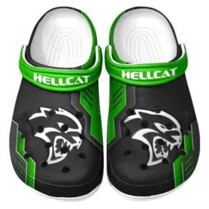 Hellcat Crocs Clogs Männer Frauen, Geschenk für Hellcat Fan CAR185031525273 - Grün