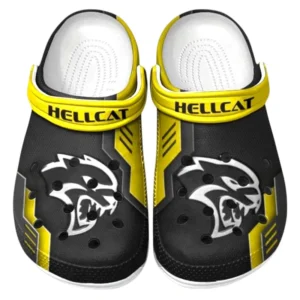 Hellcat Crocs Clogs Männer Frauen, Geschenk für Hellcat Fan CAR185031525273 - Gelb