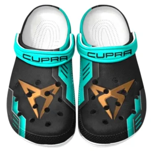 Cupra Crocs Clogs Männer Frauen, Geschenk für Cupra Fan CAR185031525274 - Cyan