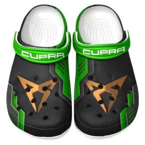 Cupra Crocs Clogs Männer Frauen, Geschenk für Cupra Fan CAR185031525274 - Grün