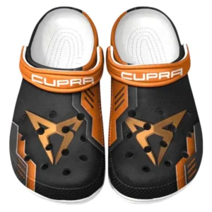 Cupra Crocs Clogs Männer Frauen, Geschenk für Cupra Fan CAR185031525274 - Orange