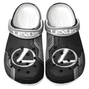 Lexus Crocs Clogs Männer Frauen, Geschenk für Lexus Fan CAR185031525275 - Grau